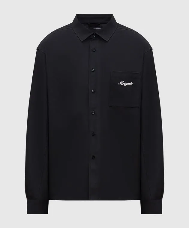 Axel Arigato A black shirt with an embroidered logo