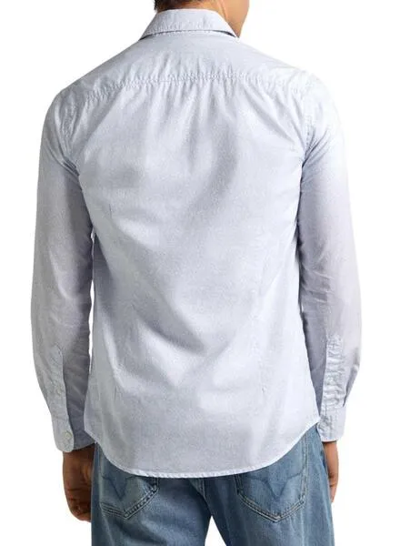 Camisa Pepe Jeans Pascal Azul Para Hombre