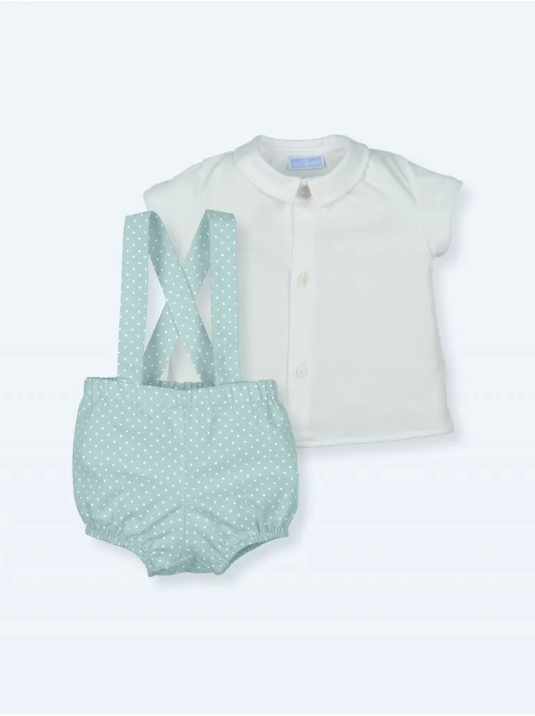 Conjunto para niño Mac Ilusión de bombachito con camisa en algodón