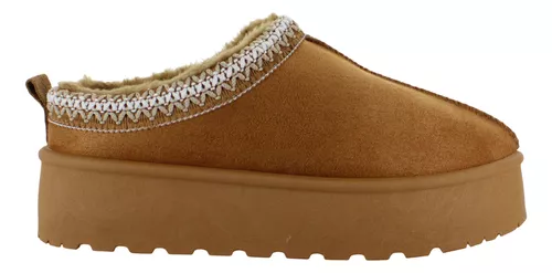 Furor Pantufla Sueco Peluche Afelpada Invierno Mujer 91424