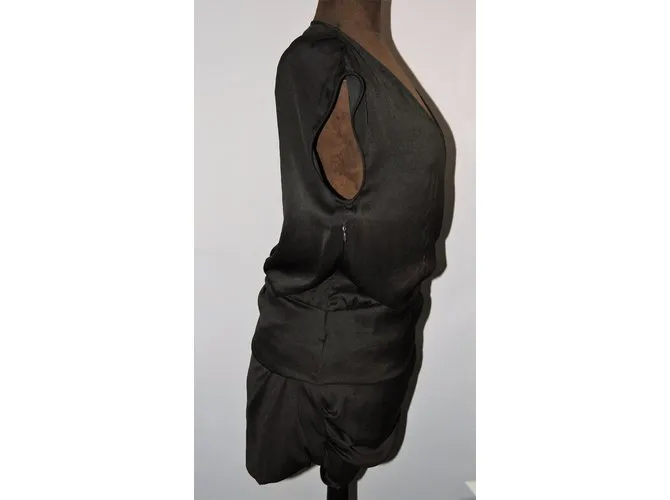 Iro Vestidos Negro Gris antracita 