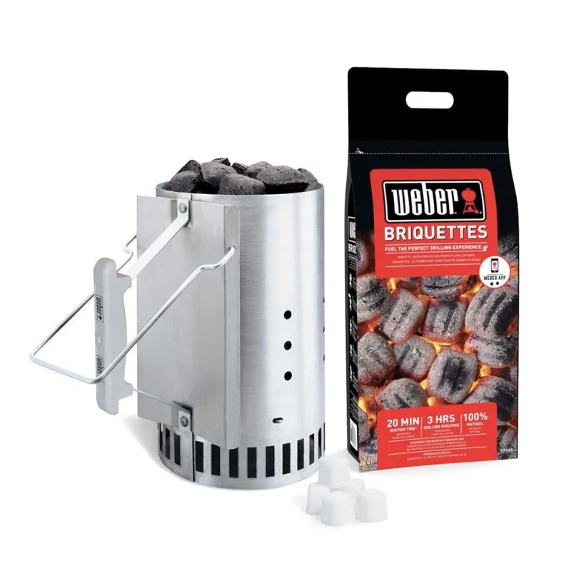 Kit Encendido Barbacoas 3 en 1 Chimenea Rapidfire Weber 17631