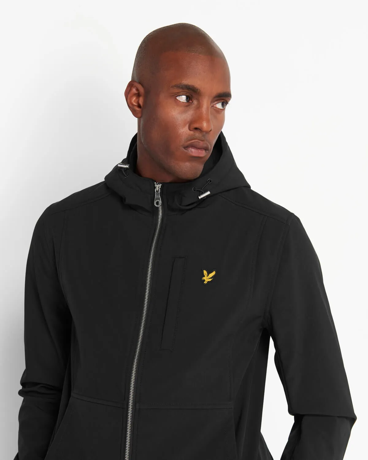 LYLE & SCOTT SOFT SHELL JACKET JET BLACK