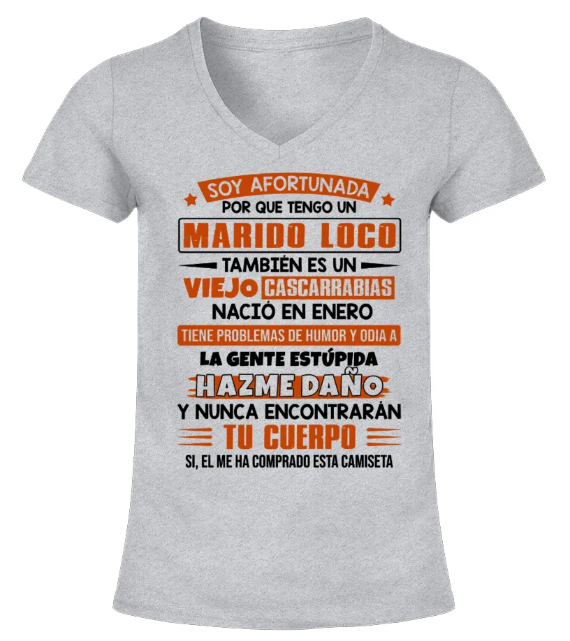 MARIDO Camiseta cuello pico Mujer