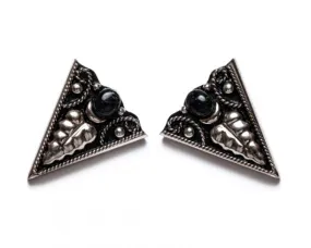 Picos para camisa cowboy alpaca mexicana con piedra negra