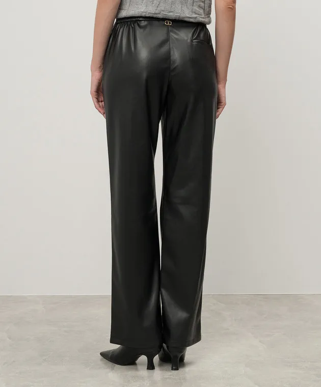 Twinset Black pants with logo