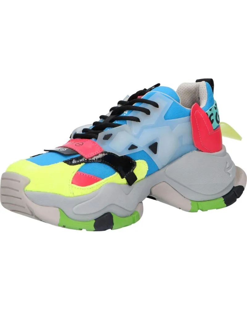 Zapatillas deporte EXE  de Mujer 901-2  LEATHER YELLOW BLUE