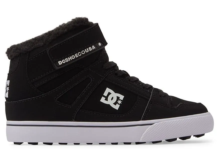 zapatos DC Pure High-Top WNT EV - BKW/Black/White - unisex junior